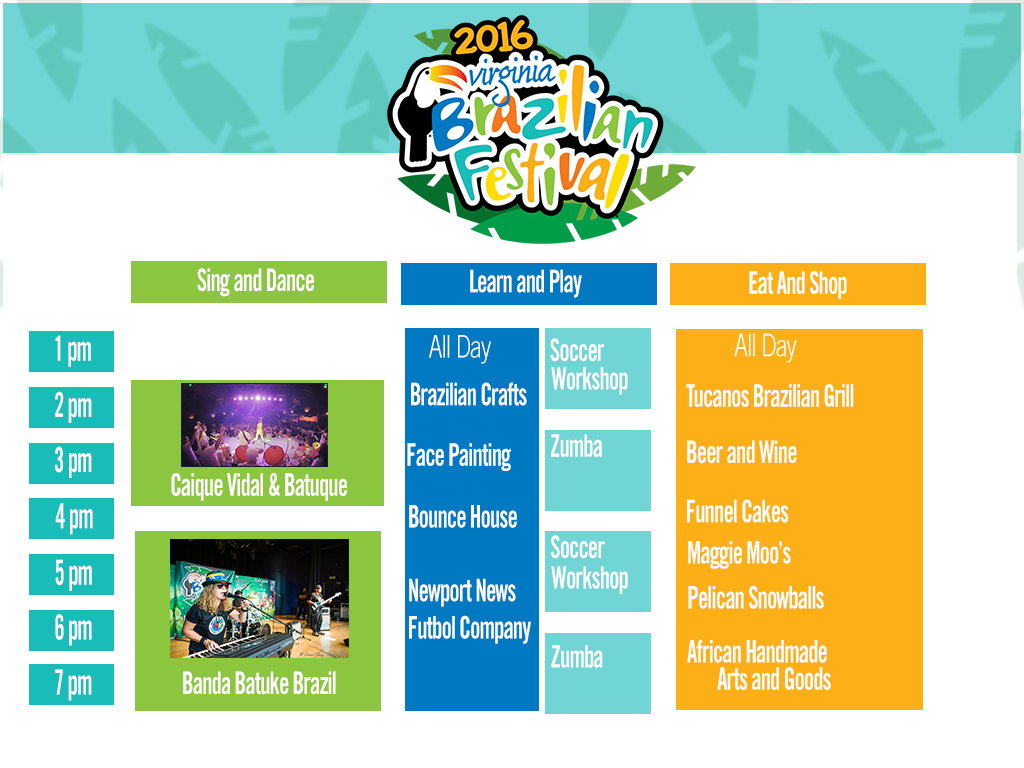 Virginia Brazilian Festival Schedule